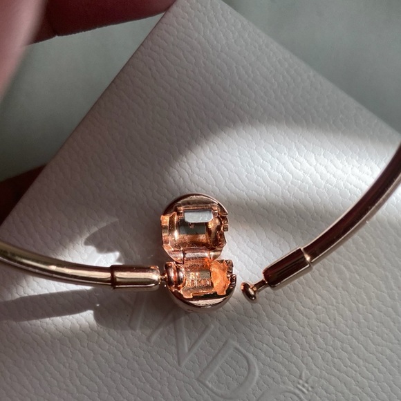 Pandora ROSE GOLD Bangle 6.7” - Picture 4 of 6
